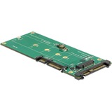 DeLOCK Konverter U.2 SFF>SATA /M.2 22P mit M.2 Key M Slot