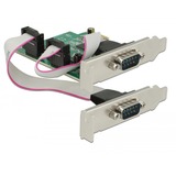 DeLOCK PCI Express Karte > 2 x Seriell RS-232 High Speed 921K, Schnittstellenkarte mit Spannungsversorgung