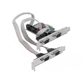 DeLOCK PCI Express Karte zu 4 x Seriell RS-232, Schnittstellenkarte 