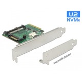 DeLOCK PCIe x4 U.2 NVMe-1xSFF-8654 4i, Adapter silber