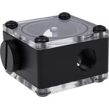 Alphacool Eisflügel Durchflussanzeiger G1/4 eckig - Acetal schwarz