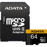 ADATA Premier One 64 GB microSDXC, Speicherkarte UHS-II U3, Class 10, V90