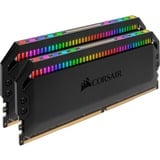 Corsair DIMM 16 GB DDR4-3200 (2x 8 GB) Dual-Kit, Arbeitsspeicher schwarz, CMT16GX4M2C3200C16, Dominator Platinum RGB, INTEL XMP