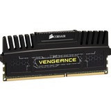 Corsair DIMM 4 GB DDR3-1600  , Arbeitsspeicher CMZ4GX3M1A1600C9, Vengeance Black, INTEL XMP, Lite Retail