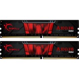 G.Skill DIMM 16 GB DDR4-2666 (2x 8 GB) Dual-Kit, Arbeitsspeicher schwarz, F4-2666C19D-16GIS, Aegis