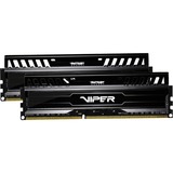 Patriot DIMM 16 GB DDR3-1600 (2x 8 GB) Dual-Kit, Arbeitsspeicher PV316G160C9K, Viper 3 - Black Mamba Edition, INTEL XMP, Retail