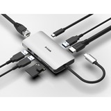 D-Link DUB-M810 8‑In‑1 USB‑C Hub, Dockingstation grau, HDMI, USB-C PD, RJ-45