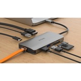 D-Link DUB-M810 8‑In‑1 USB‑C Hub, Dockingstation grau, HDMI, USB-C PD, RJ-45