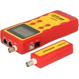 DeLOCK LCD Kabeltester RJ45 / RJ12 / BNC / USB rot