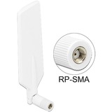 DeLOCK LTE WLAN Dualband RP-SMA, Antenne weiß