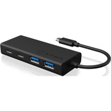 ICY BOX IB-HUB1426-CPD, USB-Hub schwarz