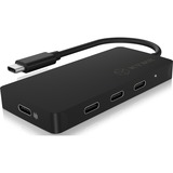 ICY BOX IB-HUB1429-CPD, USB-Hub schwarz