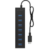 ICY BOX IB-HUB1700-C3 , USB-Hub schwarz