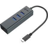 i-tec USB-C Metal HUB 3 Port Giga, USB-Hub anthrazit