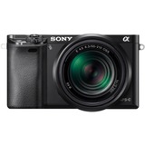 Sony Alpha ILCE-6000YB, Digitalkamera schwarz, zwei Sony-Objektive (16-50, 55-210)