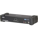 ATEN CS1782A, KVM-Switch schwarz, 2-Port, 7.1-Sound, DVI