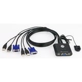 ATEN CS22U, KVM-Switch schwarz