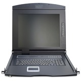 Digitus 19" KVM Konsole 17"TFT 16p Cat5, KVM-Switch 