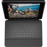 Logitech RUGGED FOLIO, Tastatur schwarz, DE-Layout, für iPad 7., 8. und 9. Generation