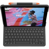 Logitech Slim Folio, Tastatur schwarz, DE-Layout, Scissor-Switch, für iPad 7., 8. und 9. Generation