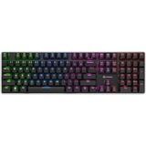 Sharkoon PureWriter RGB, Gaming-Tastatur schwarz, FR-Layout, Kailh Choc Low Profile Blue