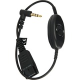 Jabra LINK Mobile QD to 3,5mm w. PTT, Kabel schwarz