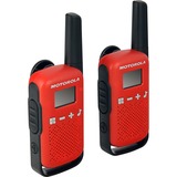 Motorola Talkabout T42, Walkie-Talkie rot/schwarz, 2 Stück