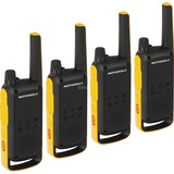 Motorola Talkabout T82 Extreme, Walkie-Talkie schwarz/gelb, 4 Stück