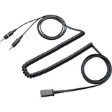 Plantronics Spiral-Kabel QD auf 2x 3,5 mm, Adapter schwarz