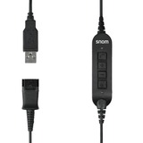 snom USB Adapterkabel, USB-A Stecker > Headset A100M / A100D schwarz, 1,7 Meter