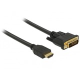 DeLOCK Adapterkabel HDMI > DVI 24+1 bidirektional schwarz, 2 Meter