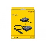 DeLOCK HDMI Splitter 1 x HDMI in > 2 x HDMI out 4K 60 Hz schwarz