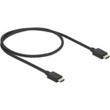 DeLOCK High Speed HDMI-Kabel 48 Gbps 8K 60Hz schwarz, 0,5 Meter