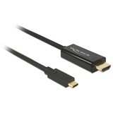 DeLOCK Kabel USB-C (Stecker) > HDMI 4K (Stecker) schwarz, 3 Meter