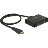 DeLOCK Splitter 1x HDMI Stecker > 2x HDMI out 4K, HDMI Splitter schwarz, 60cm