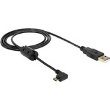 DeLOCK USB 2.0 Kabel, USB-A Stecker > Micro-USB Stecker 270° schwarz, 1 Meter, rechts / links abgewinkelt