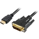 Sharkoon Adapterkabel HDMI > DVI schwarz, 2 Meter, Single Link, 18+1