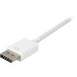 Sharkoon DisplayPort 1.2 > DVI24+1 Converter, Kabel weiß, 15 cm