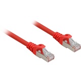 Sharkoon Patchkabel RJ45 Cat.6a SFTP rot, 3 Meter, LSOH (Halogenfrei)