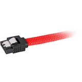 Sharkoon Sata III Kabel 90° sleeve rot, 60 cm