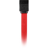 Sharkoon Sata III Kabel sleeve rot, 45 cm