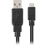 Sharkoon USB 2.0 Kabel, USB-A Stecker > Micro-USB Stecker schwarz, 2,0 Meter