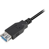 Sharkoon USB 3.2 Gen 1 Verlängerungskabel, USB-A Stecker > USB-A Buchse schwarz, 1 Meter