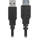 Sharkoon USB 3.2 Gen 1 Verlängerungskabel, USB-A Stecker > USB-A Buchse schwarz, 2 Meter