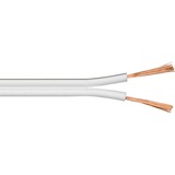 goobay Lautsprecherkabel 2x 0,75 mm² weiß, 25 Meter