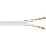goobay Lautsprecherkabel 2x 1,5 mm² weiß, 25 Meter