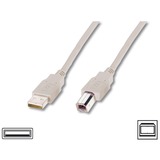 goobay USB 2.0 Kabel, USB-A Stecker > USB-B Stecker grau, 3 Meter