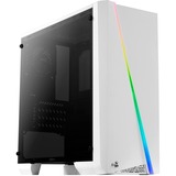 Aerocool Cylon Mini, Tower-Gehäuse weiß/schwarz, Window-Kit