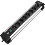 Brennenstuhl Premium Alu Line 8fach, Steckdosenleiste schwarz/silber