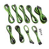 Cablemod PRO ModMesh C-Series AXi, Hxi, RM Cable Kit - BLACK / LIGHT GREEN, Kabelmanagement schwarz/hellgrün, 13-teilig